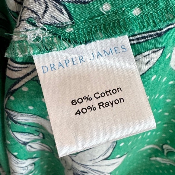 Draper James Green Floral & Polka Dotted Button Front Midi Dress, Size S - Picture 8 of 9